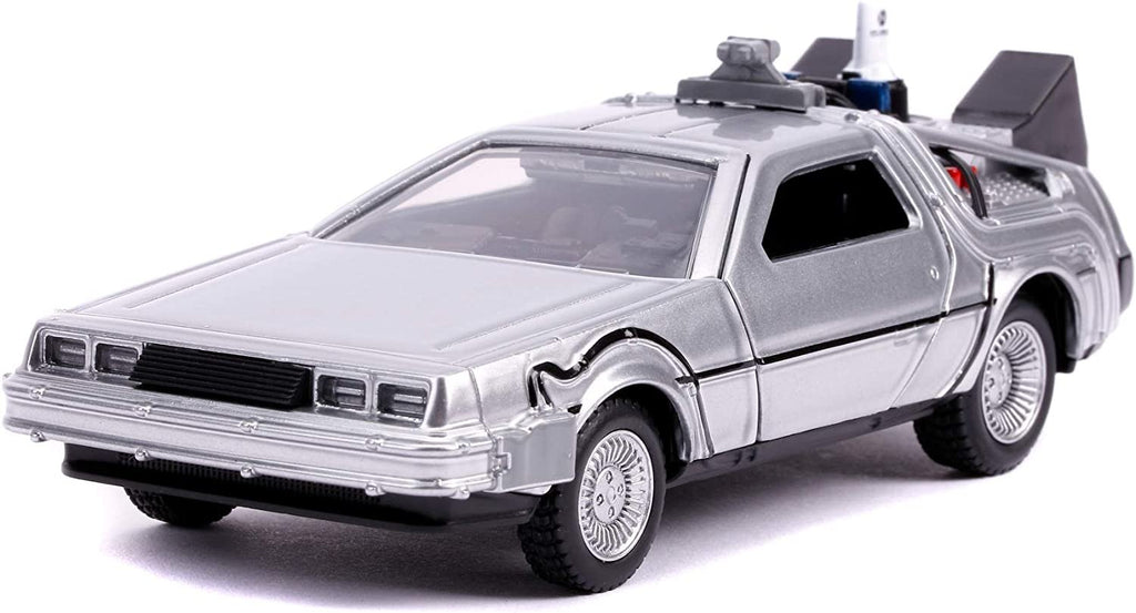 Jada Toys Back to The Future Part II 1:32 Time Machine Die-cast Car, Toys for Kids and Adults