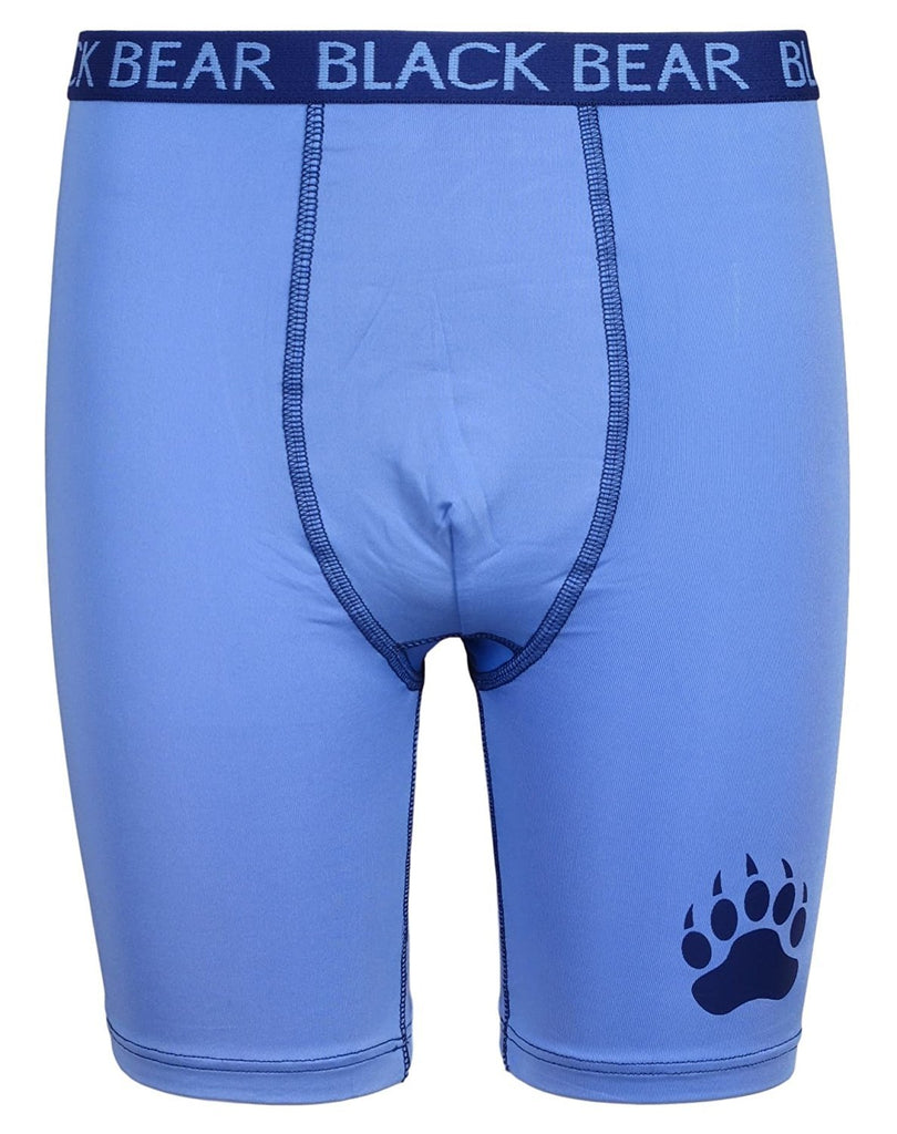 Black Bear Boysâ€™ Performance Dry-Fit Compression Long Boxer Brief (Pack of 4)