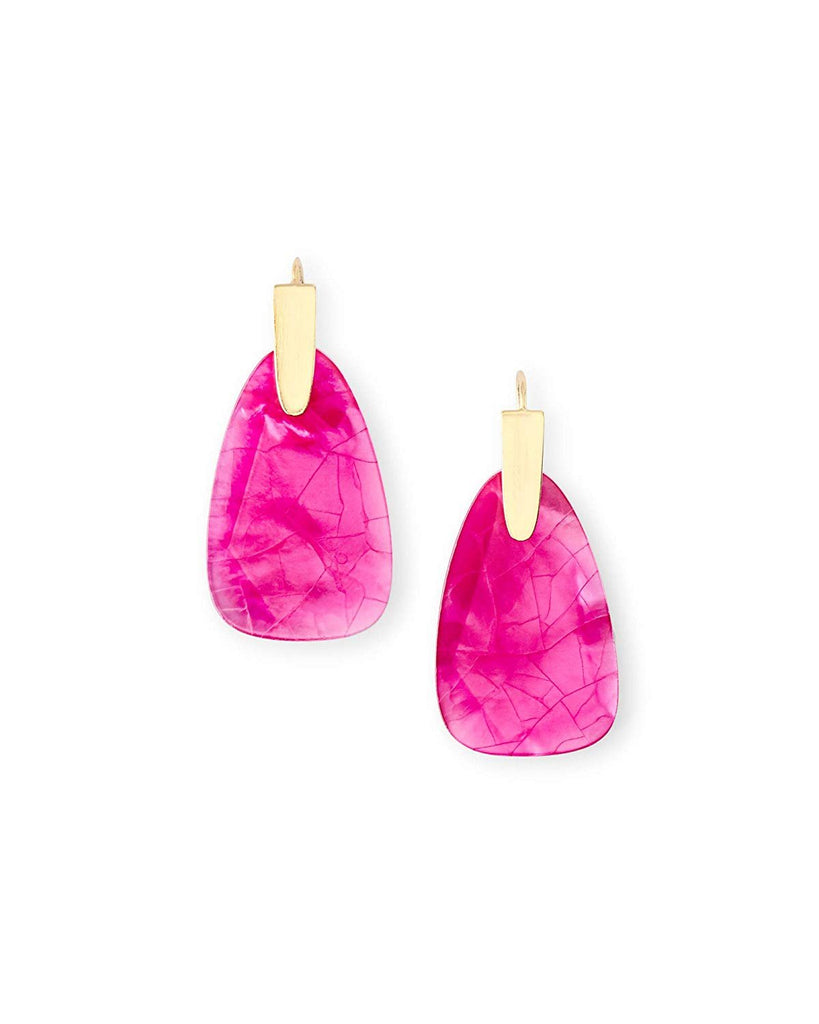 Kendra Scott Marty Dangle Earrings in Azalea Illusion in Gold