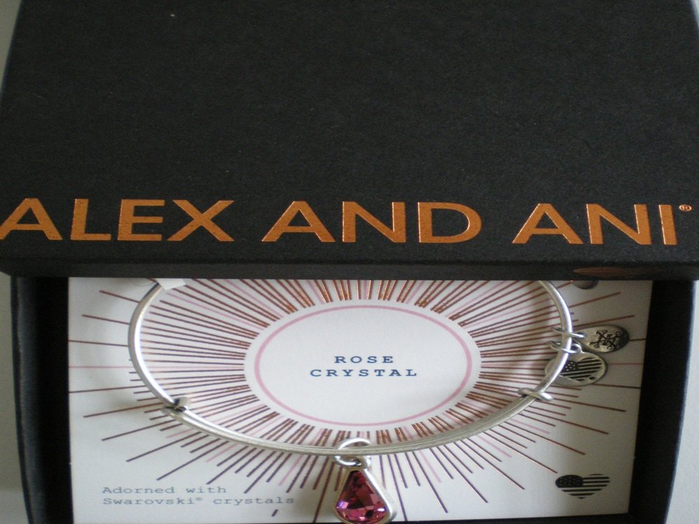 Alex and Ani Womens Swarovski Teardrop Color Code Bangle September/Rafaelian Gold/Sapphire