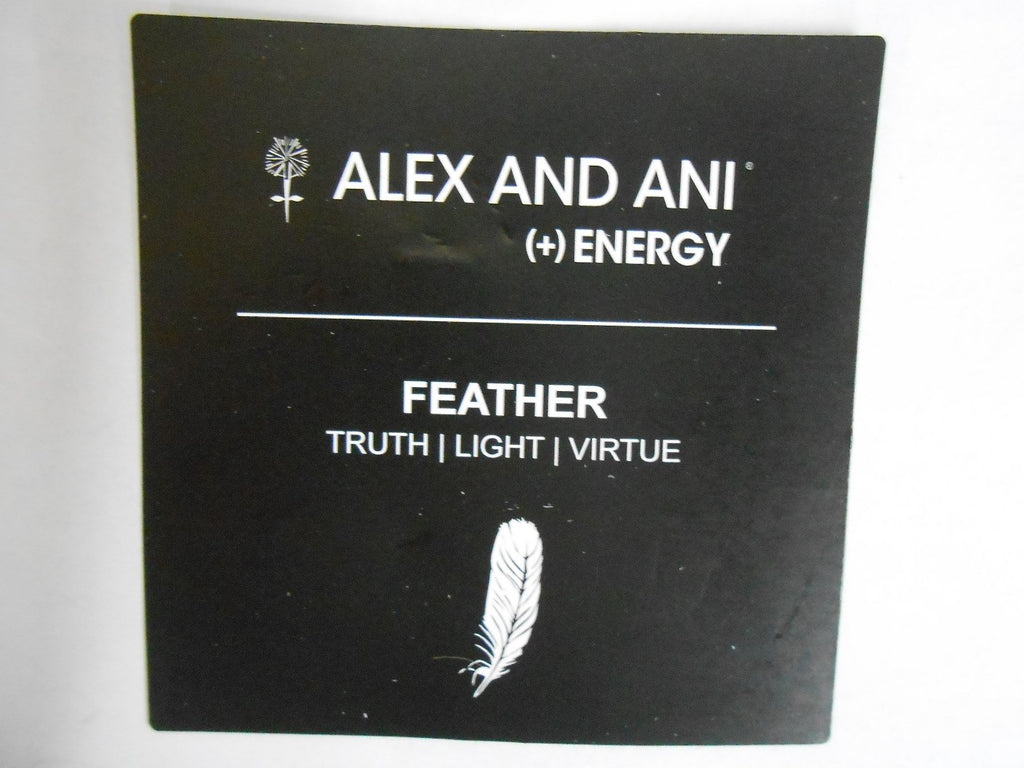 Alex and Ani QUILL FEATHER WRAP Bracelet Rafaelian Silver Finish NWTBC