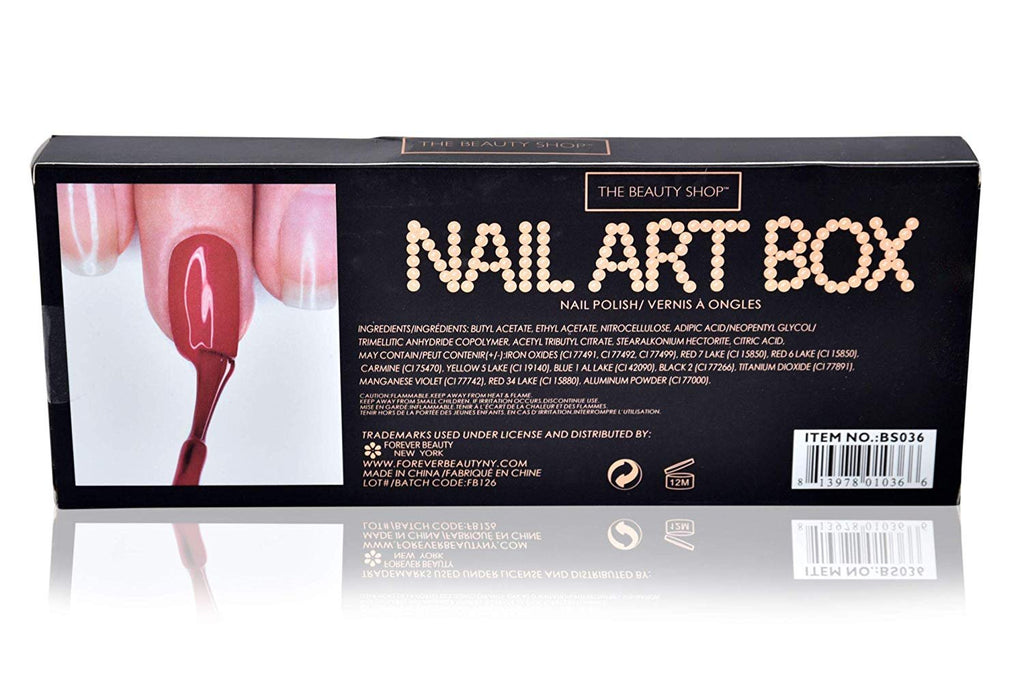 Forever Beauty Nail Polish Quality Nail Art Box Basics or Brights 7-Pack Value in Gift Packaging 13ml
