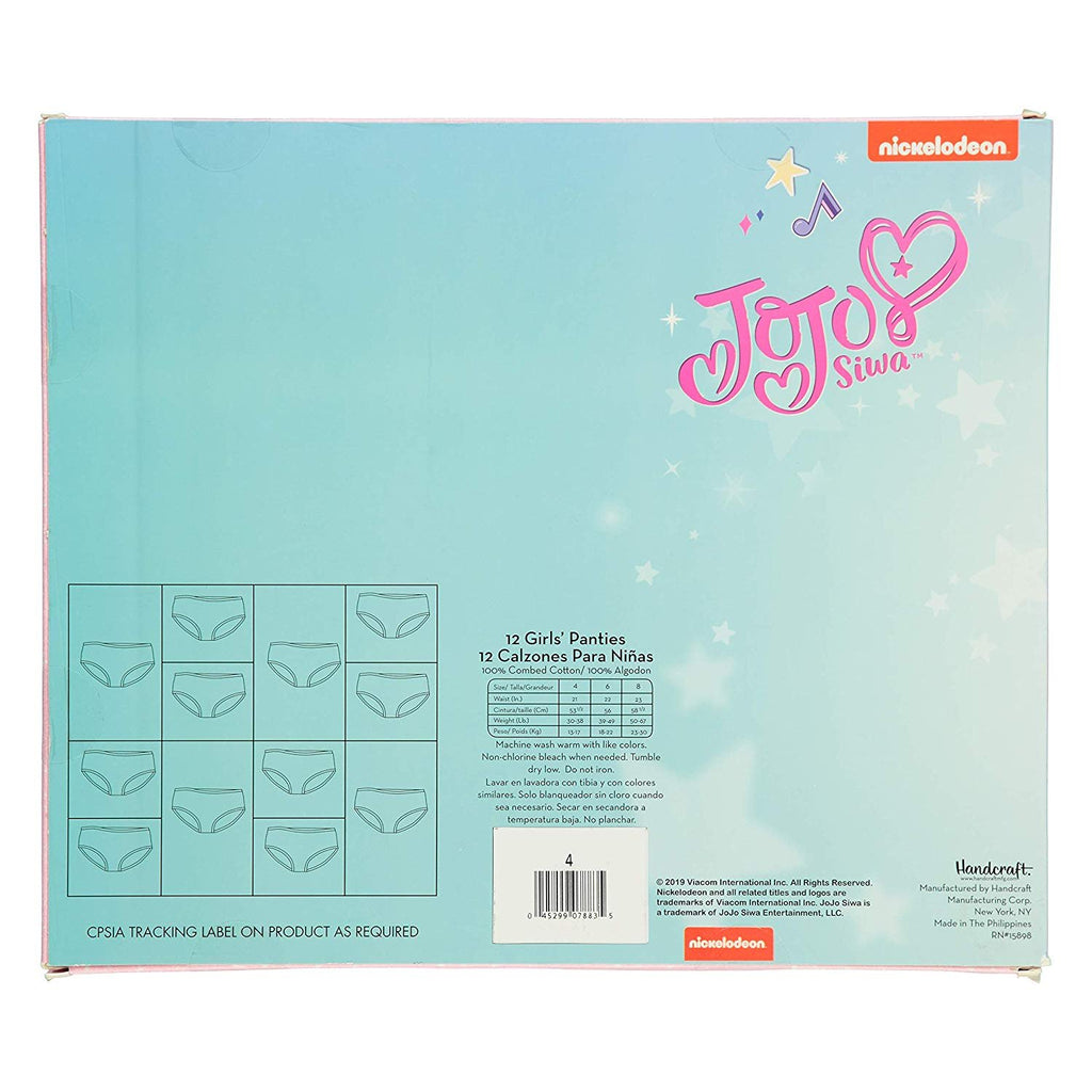 Nickelodeon Girls' JoJo Siwa 12 Days 'Un-Boxing' Panty Giftbox