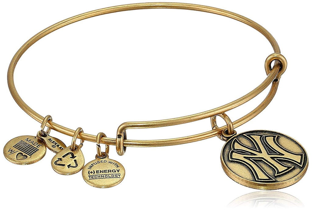 Alex and Ani "Major League Baseball" Sports Logo Expandable Wire Bangle Bracelet, 7.75"