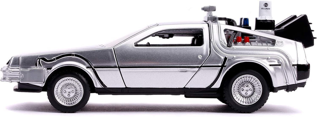 Jada Toys Back to The Future Part II 1:32 Time Machine Die-cast Car, Toys for Kids and Adults