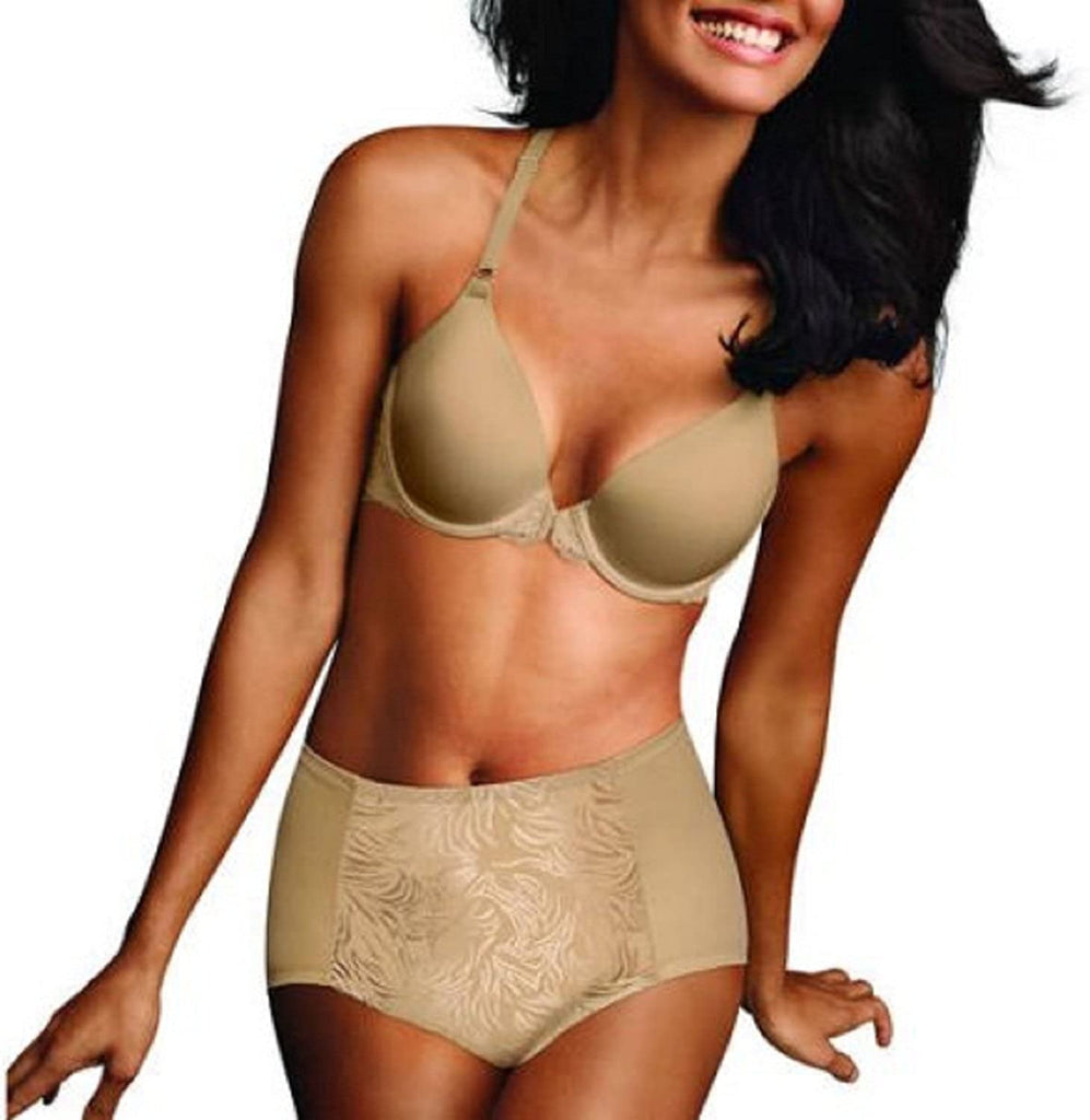 Flexees by Maidenform Ultra Firm Control Brief, Style 83062 (Large, Nude)