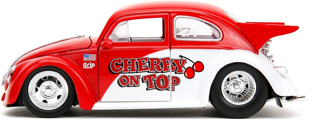 Punch Buggy Slug Bug 1:24 1959 Volkswagen Drag Beetle Die-Cast Car, Toys for Kids and Adults