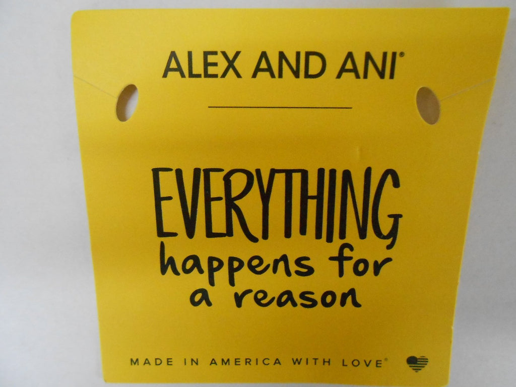 Alex and Ani Words are Powerful "Everything Happens For A Reason" Rafaelian Gold-Tone Bangle Bracelet