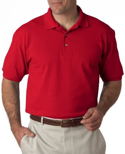 Hanes Men's EcoSmart Comfortsoft Blended Jersey Sport Polo Shirt