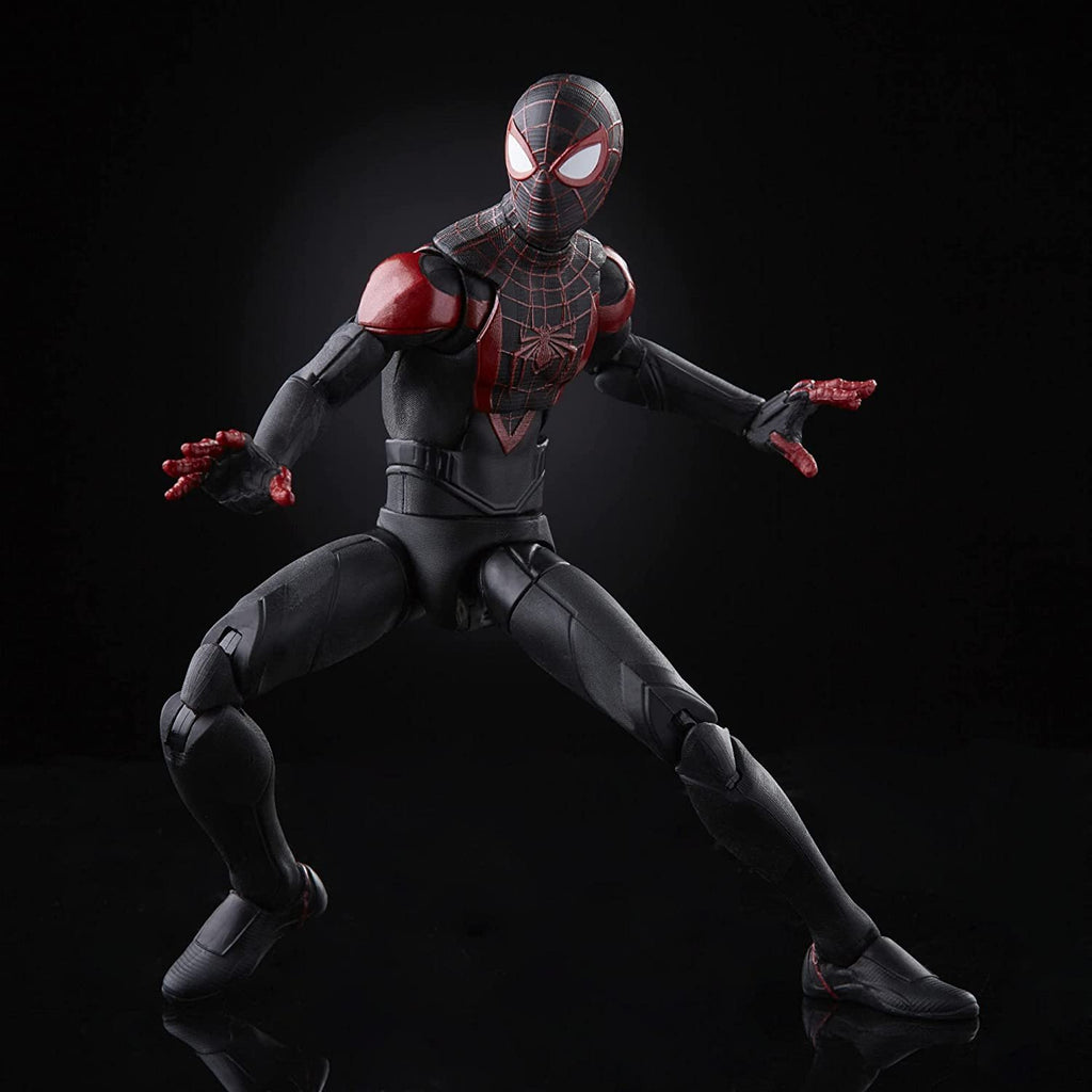 Spider-Man Marvel Legends Series Gamerverse Miles Morales 6-inch Collectible Action Figure Toy and 7 Accessories and 1 Build-A-Figure Part(s)