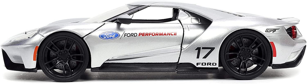 Jada Toys Big Time Muscle 1:24 2017 Ford GT Die-cast Car, Toys for Kids and Adults