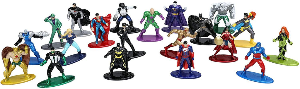 Jada Toys DC Comics 1.65"" Die-cast Metal Collectible Figures 20-Pack Wave 4, Toys for Kids and Adults (32391) , Blue