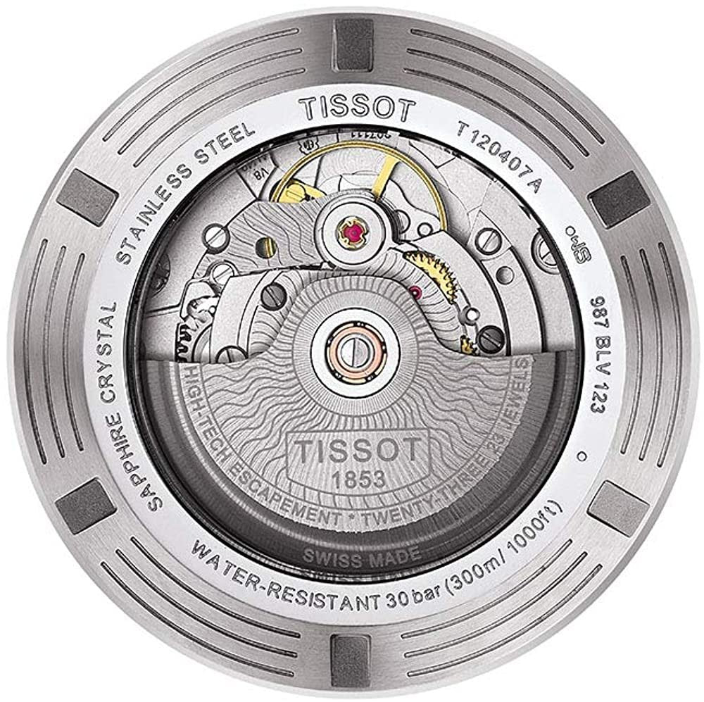 Tissot Men's Seastar 660/1000 Swiss Automatic Stainless Steel Strap, Grey, 21 Casual Watch (Model: T1204071105100)