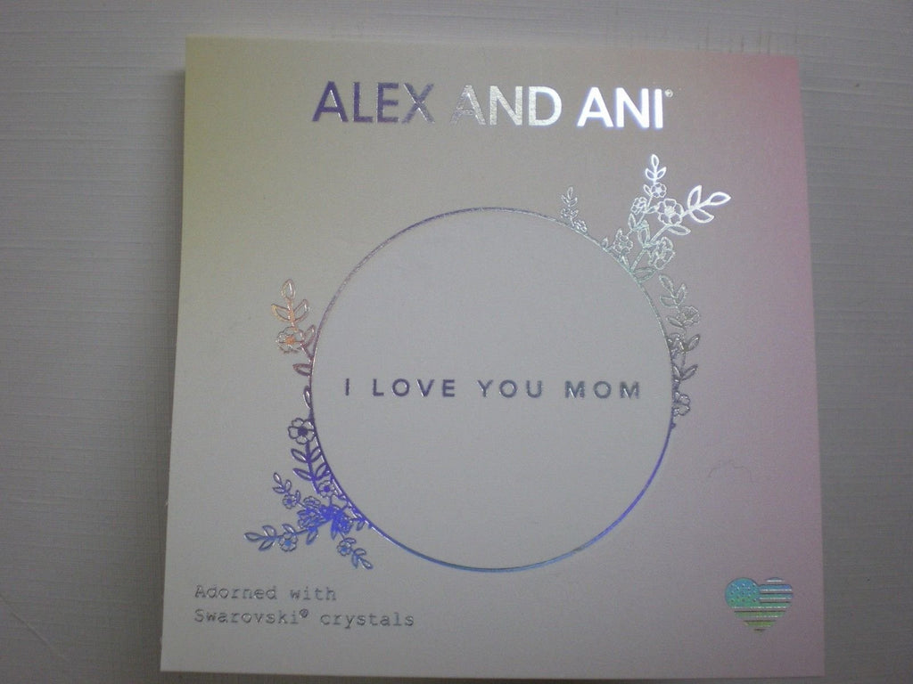 Alex and Ani I Love You Mom Set of Five Bangle Bracelet