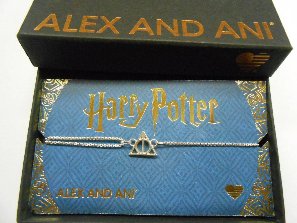 Alex and Ani Harry Potter Deathly Hallows Pull Chain Bracelet Sterling Silver