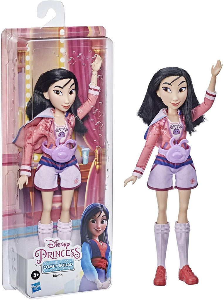 Disney Princess Comfy Squad Mulan Fashion Doll, Toy Inspired by Disney’s Ralph Breaks The Internet, Casual Outfit Doll, Girls 5 and Up , White