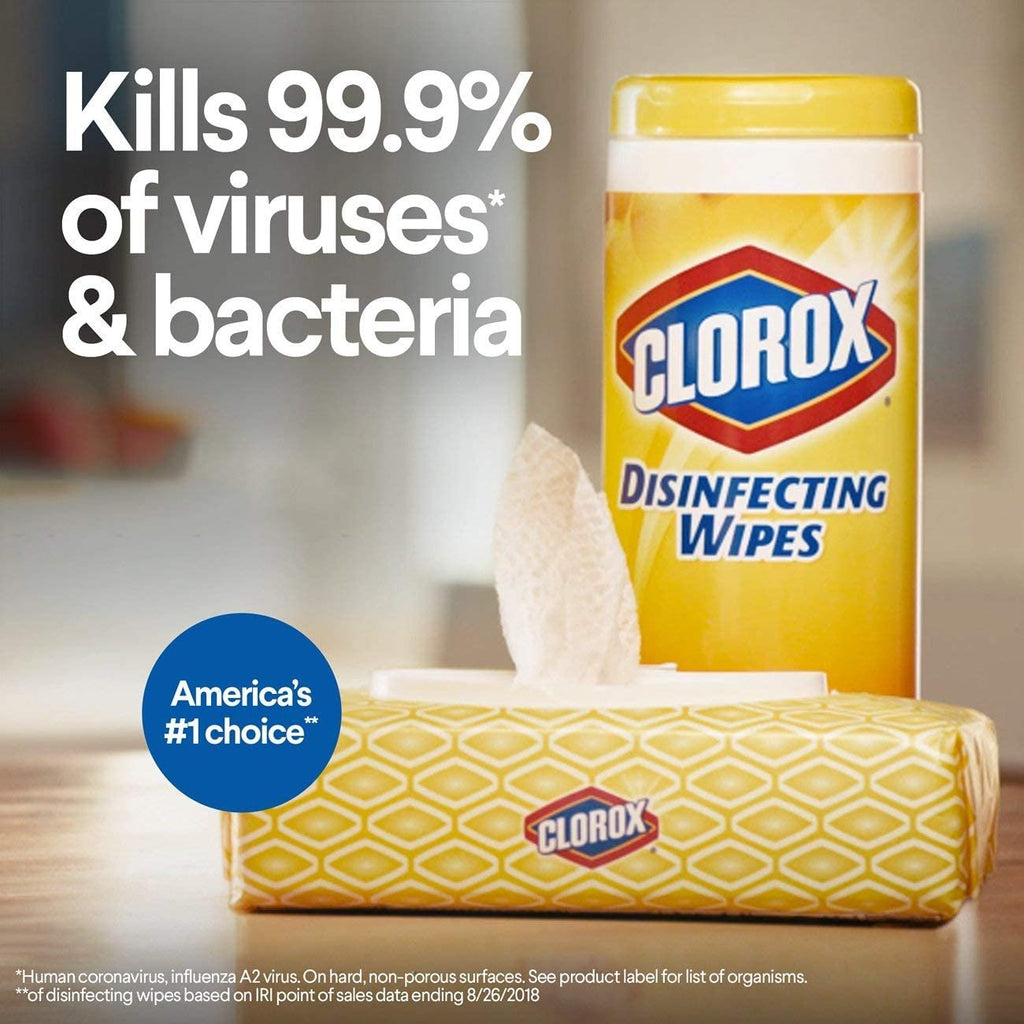 Clorox Disinfecting Wipes Value Pack, Crisp Lemon and Fresh Scent - 35 Count (Pack of 3)