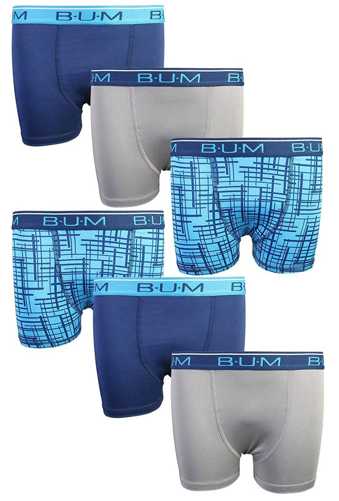 B.U.M. Equipment Boysâ€™ Performance Dri-Fit Compression Boxer Briefs (6 Pack)