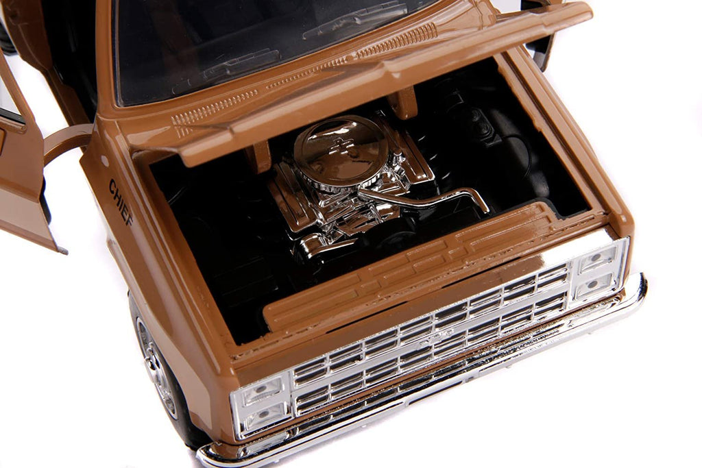 Jada Toys Stranger Things Hollywood Rides 1980 Chevy Blazer 1:24 Scale Die-Cast Metal Vehicle with Badge, Multi-Colored (JA31111)