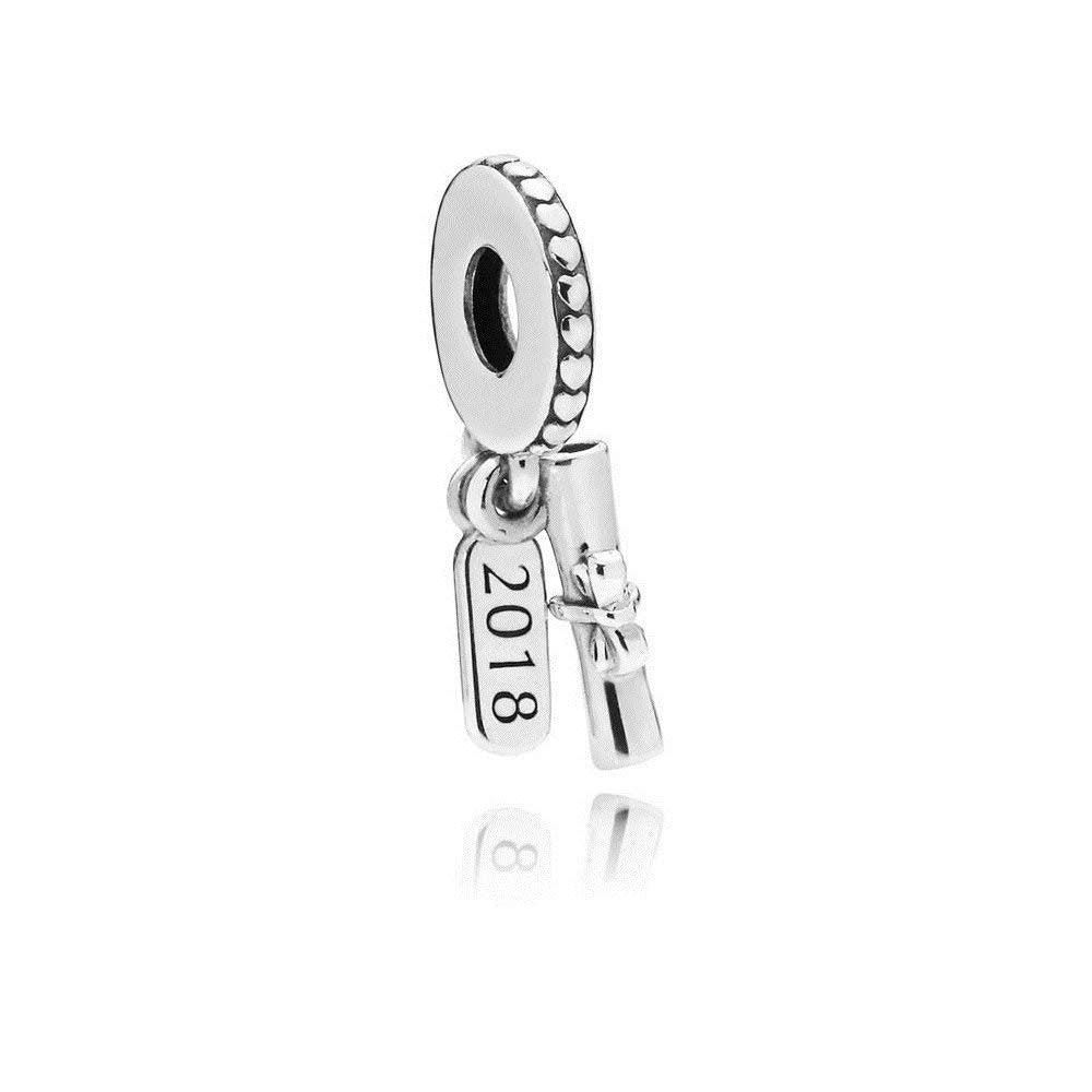Pandora Graduation Scroll Silver Dangle Charm 797396