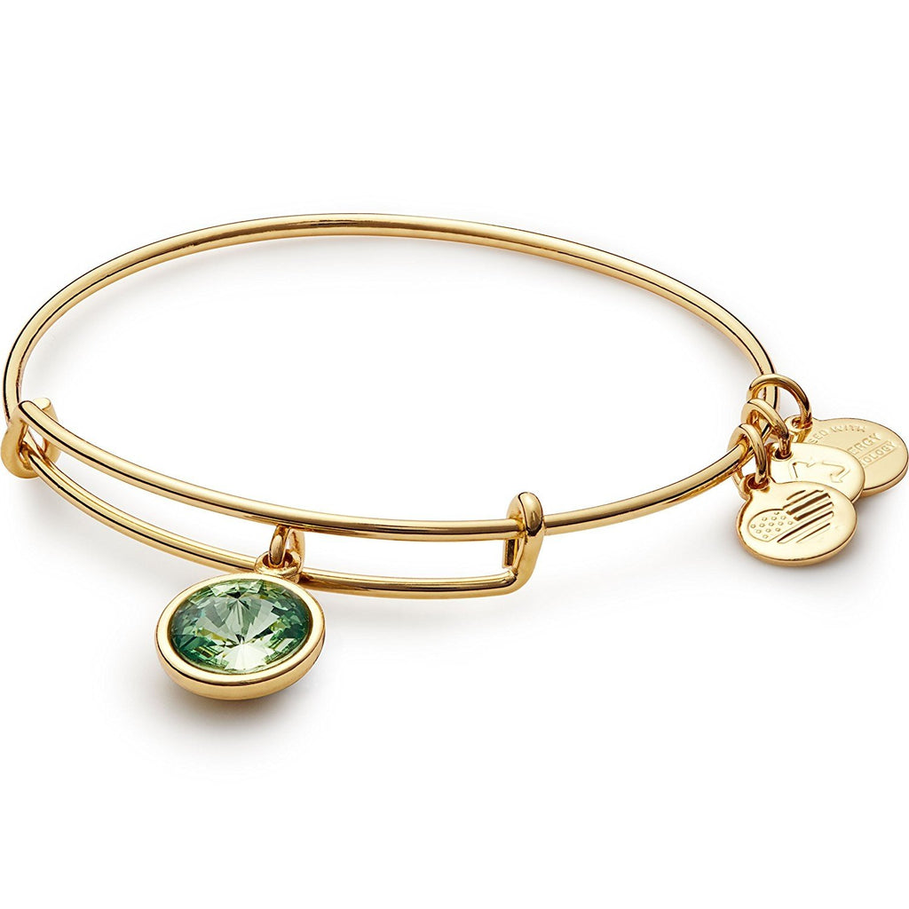 Alex and Ani Bangle Bar Imitation Birthstone Bangle Bracelet, 2.75"