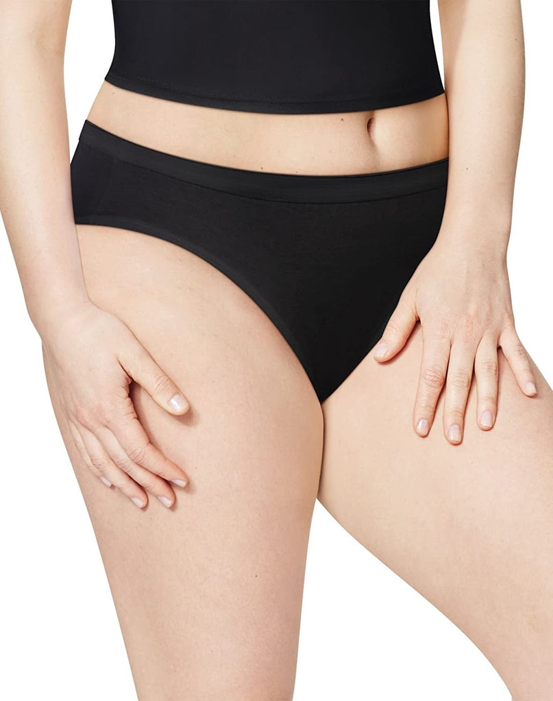 JUST MY SIZE Womens Cool Comfort 5-Pack Cotton Bikinis