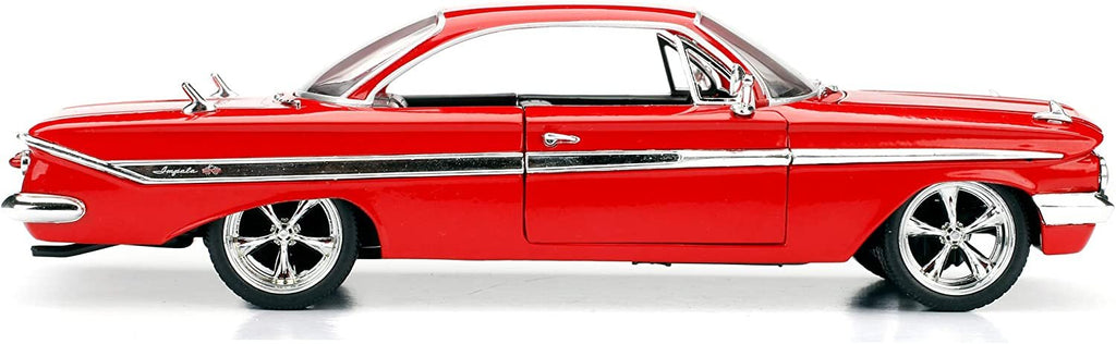 Jada Toys Fast & Furious 8 1:24 Diecast - Dom's Chevy Impala Vehicle , Red