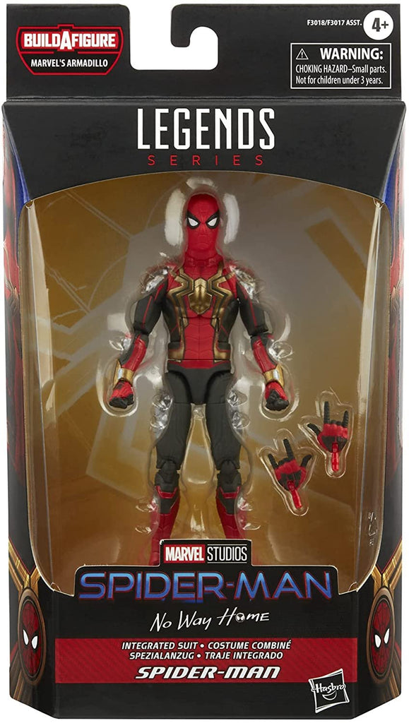 Spider-Man Marvel Legends Series Integrated Suit 6-inch Collectible Action Figure Toy, 2 Accessories