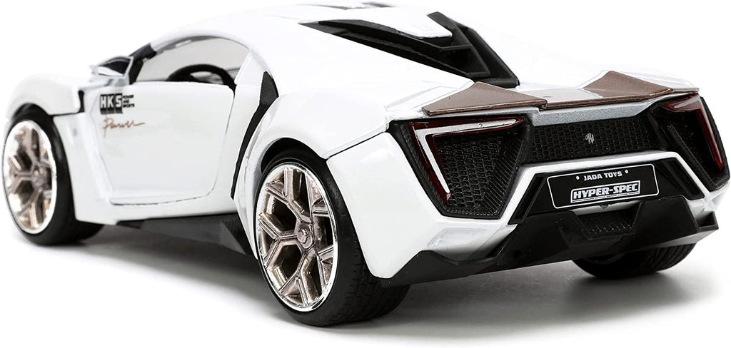 Hyper-Spec 1:24 W Motors Lykan Hypersport Die-cast Car White, Toys for Kids and Adults