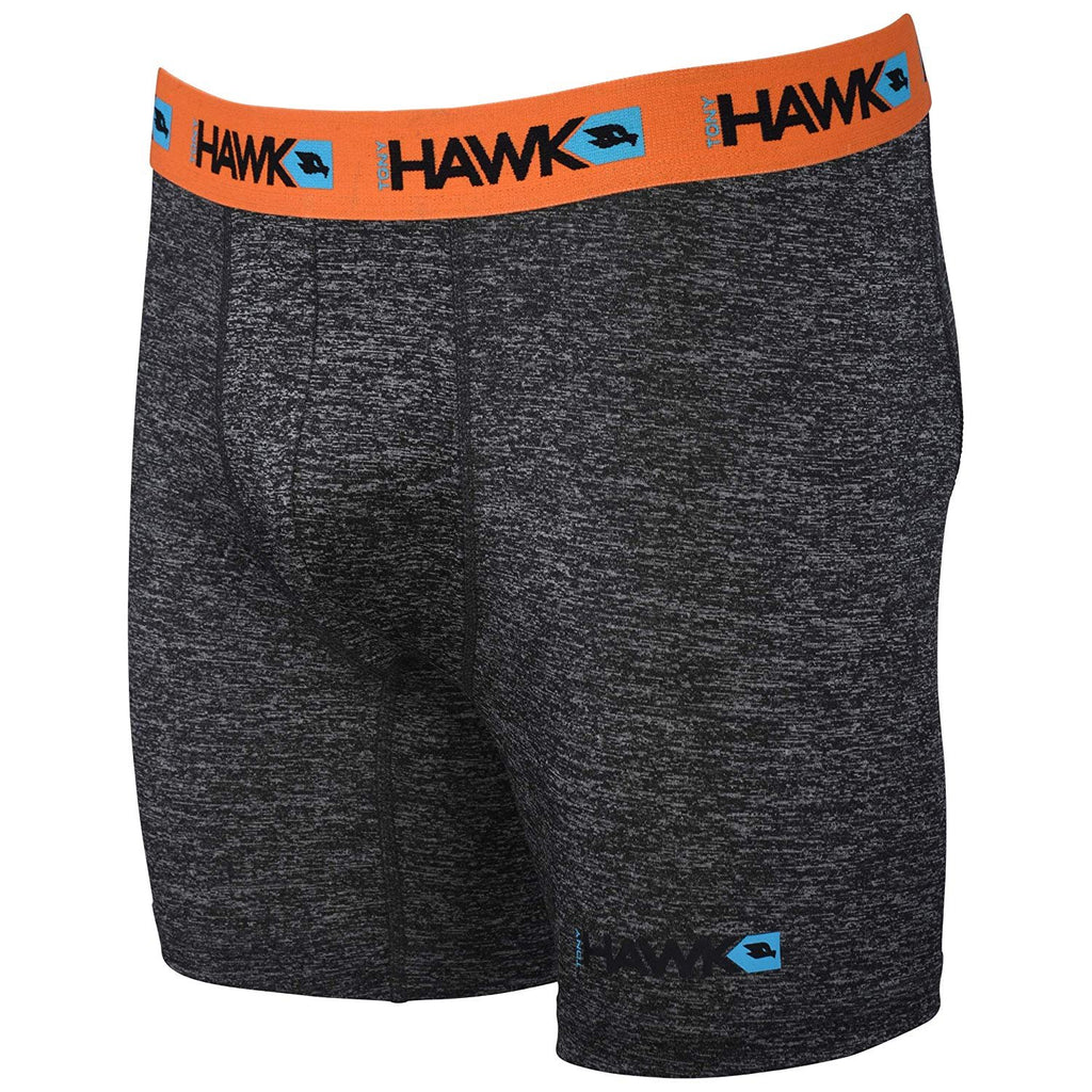 TONY HAWK Mens Performance Underwear - 3-Pack Stretch Performance Boxer Briefs Training Breathable Athletic Fit No Fly