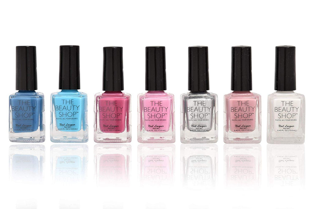 Forever Beauty Nail Polish Quality Nail Art Box Basics or Brights 7-Pack Value in Gift Packaging 13ml