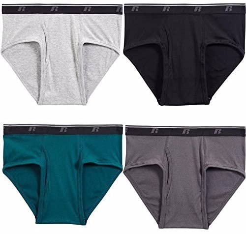 Russell Mens Comfort Performance 4-pk Sport Briefs Sizes S-2XL SPANDEX