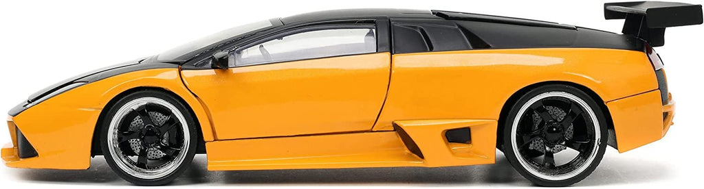 Jada Toys Hyper-Spec 1:24 Lamborghini Murcielago LP 640 Die-cast Car Yellow/Black, Toys for Kids and Adults