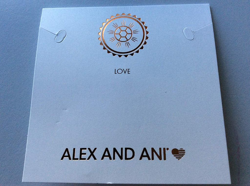 Alex and Ani October Color Code Rose Bangle Bracelet Shiny Gold NWTBC