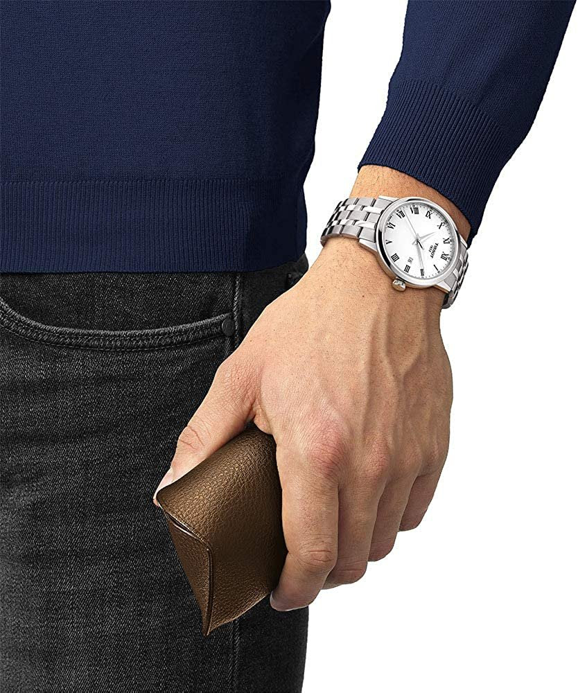 Tissot mens Classic Dream Stainless Steel Dress Watch Grey T1294101101300
