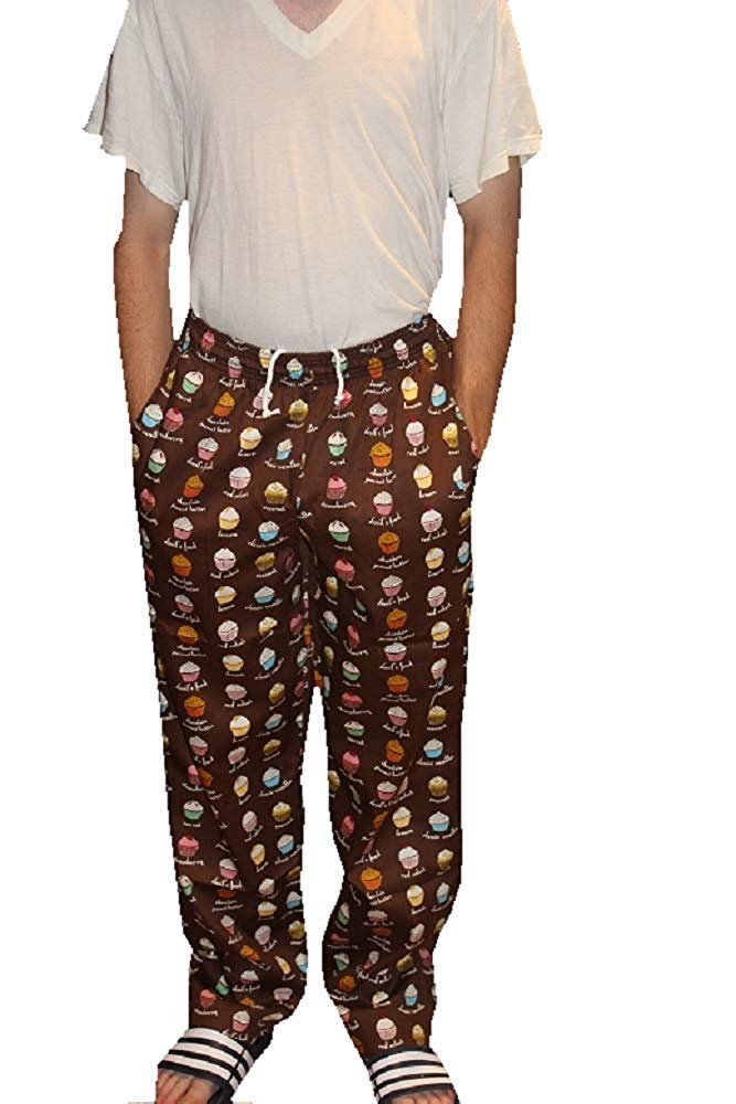 Sand Storm Baggy Chef Pants 100% Cotton XS-6X Vintage, Cupcakes, Chalk Stripe Pockets