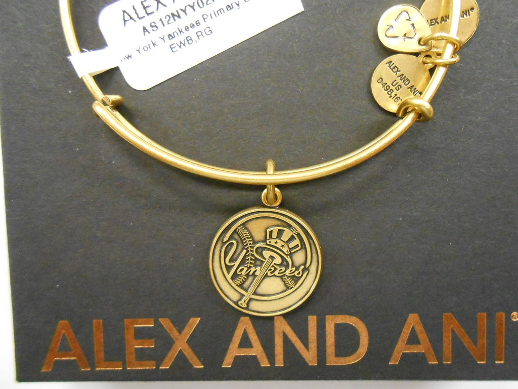 Alex and Ani "Major League Baseball" Sports Logo Expandable Wire Bangle Bracelet, 7.75"