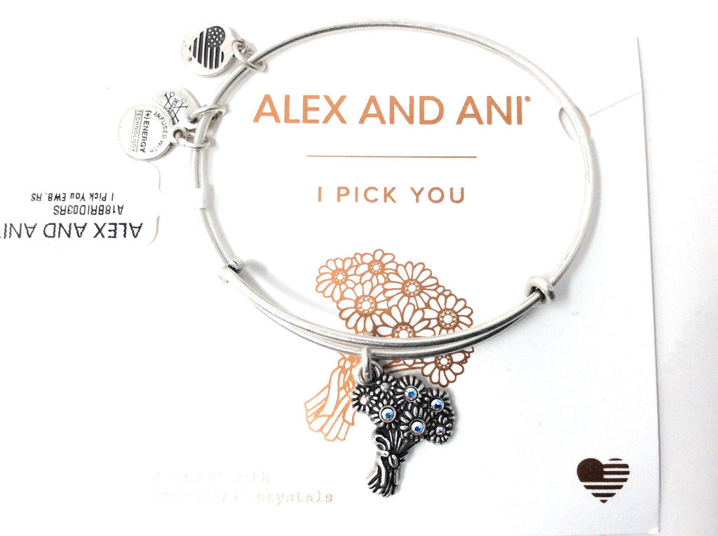 Alex and ANI Womens I Pick You EWB Bangle Bracelet, Expandable