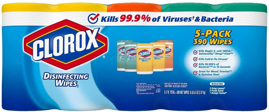 Clorox Disinfecting Wipes Variety Pack, 78 Count (Pack of 5)