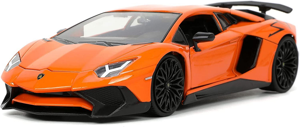 Lambo SV Orange Metallic Hyper-Spec Series 1/24 Diecast Model Car by Jada 32950