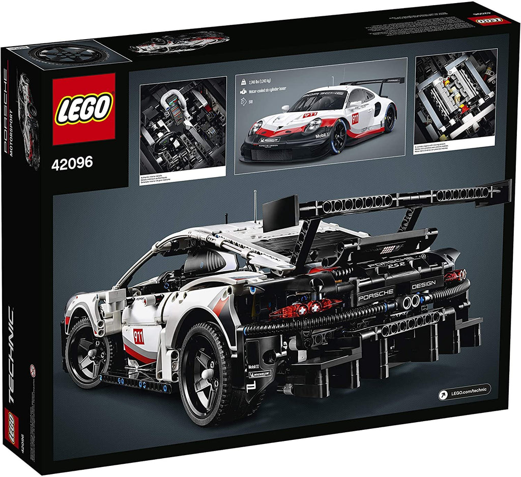 LEGO Technic Porsche 911 RSR 42096 Race Car Building Set STEM Toy for Boys and Girls Ages 10+ Features Porsche Model Car with Toy Engine (1,580 Pieces)