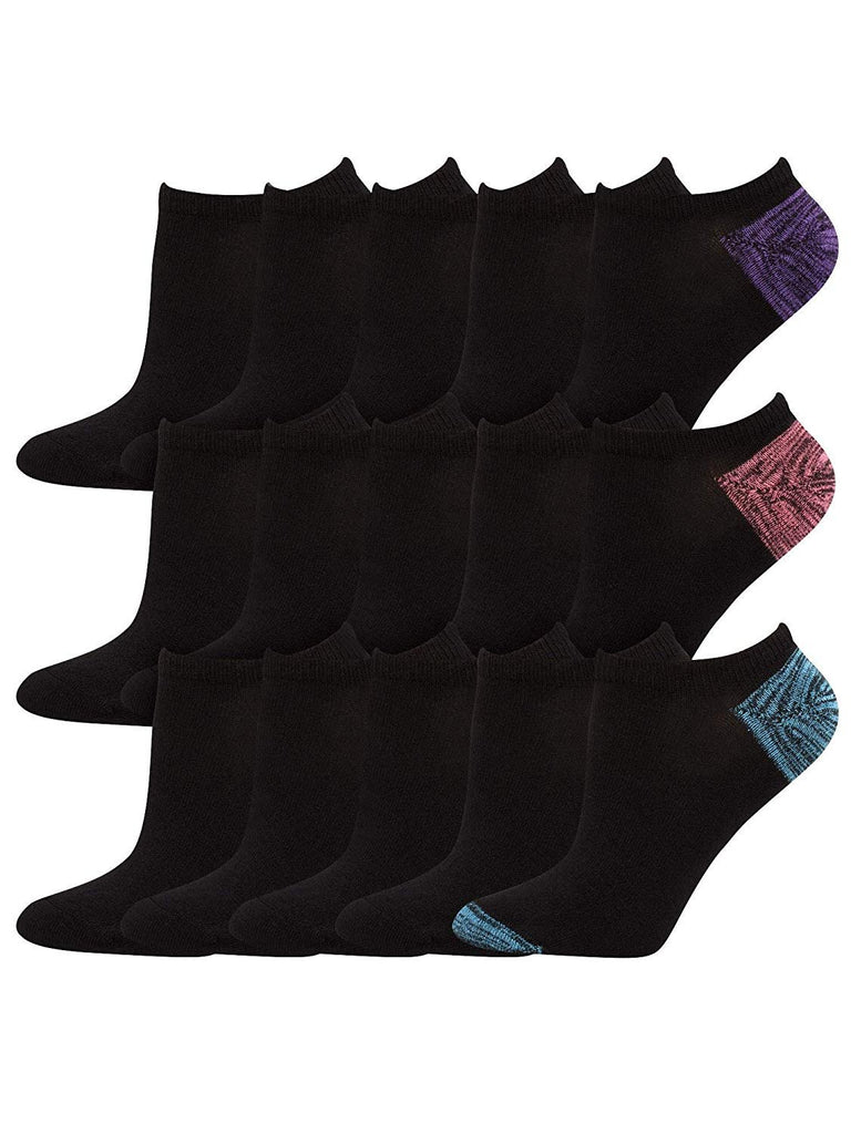 Hanes Women's Lightweight No Show 15-Pack Socks