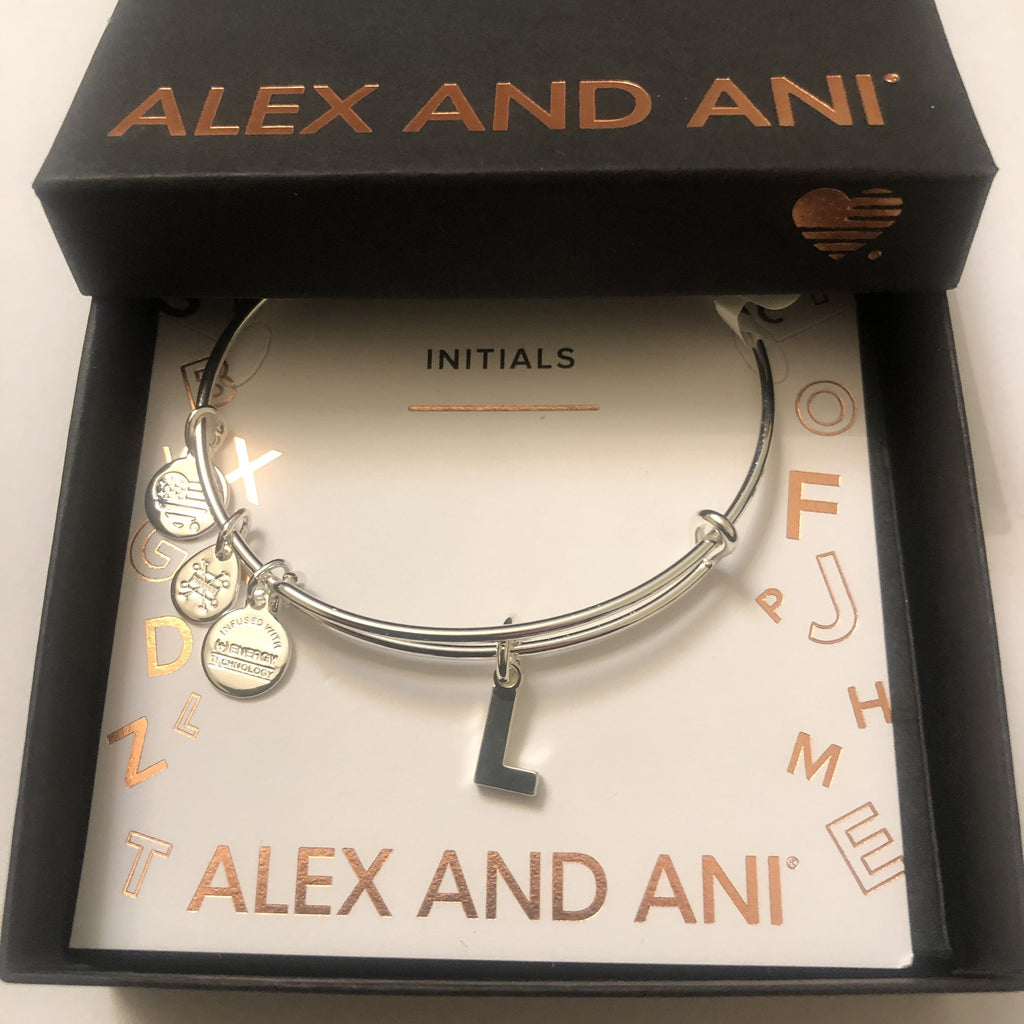 Alex and Ani Initial L III Bangle Bracelet