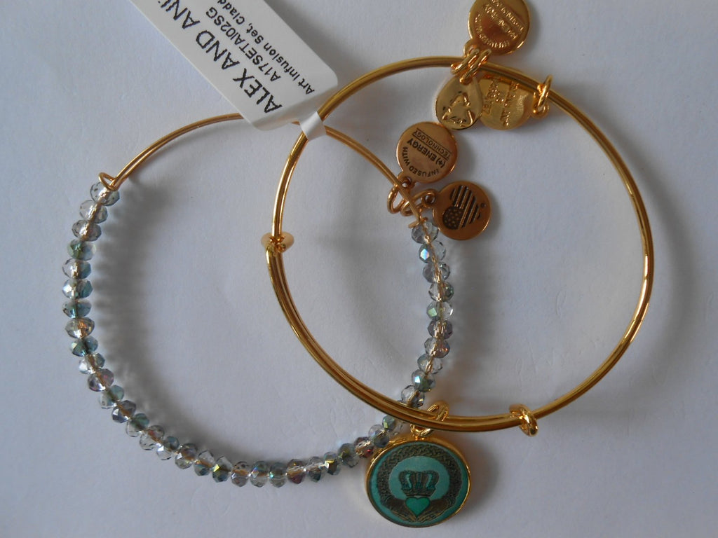 Alex and Ani Art Infusion, Claddagh II Set Bangle Bracelet
