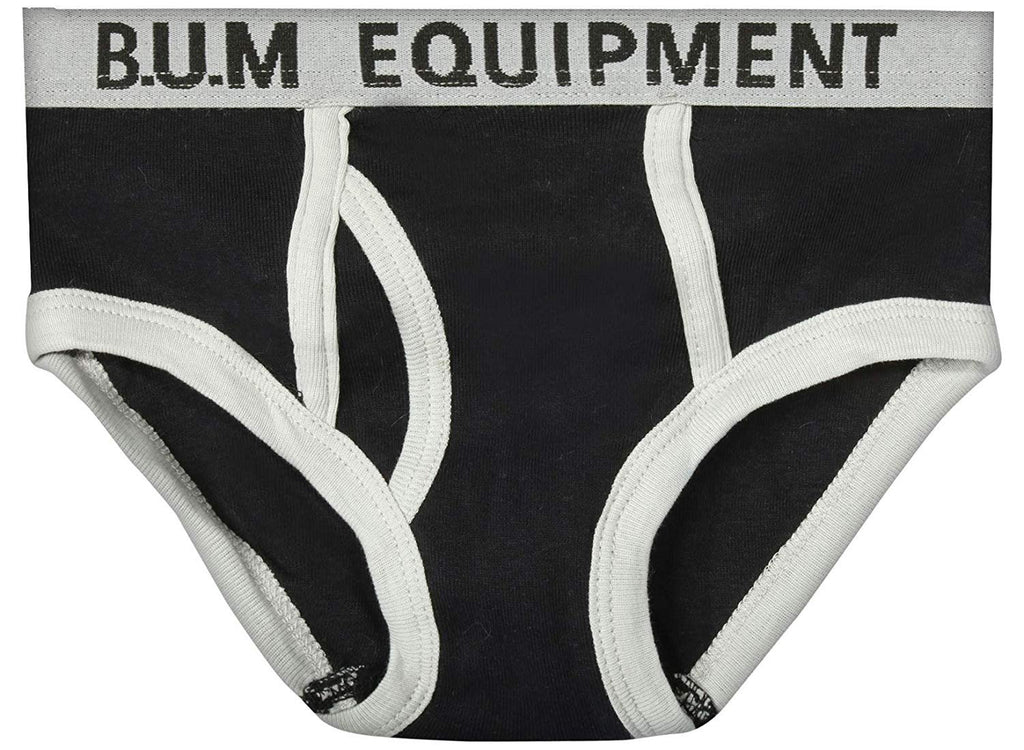 B.U.M. Equipment Toddler and Little Boys' 6 Pack Underwear Briefs, Solids and Prints