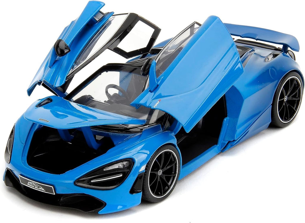Pink Slips 1:24 McLaren 720S Die-Cast Car, Toys for Kids and Adults(Blue)
