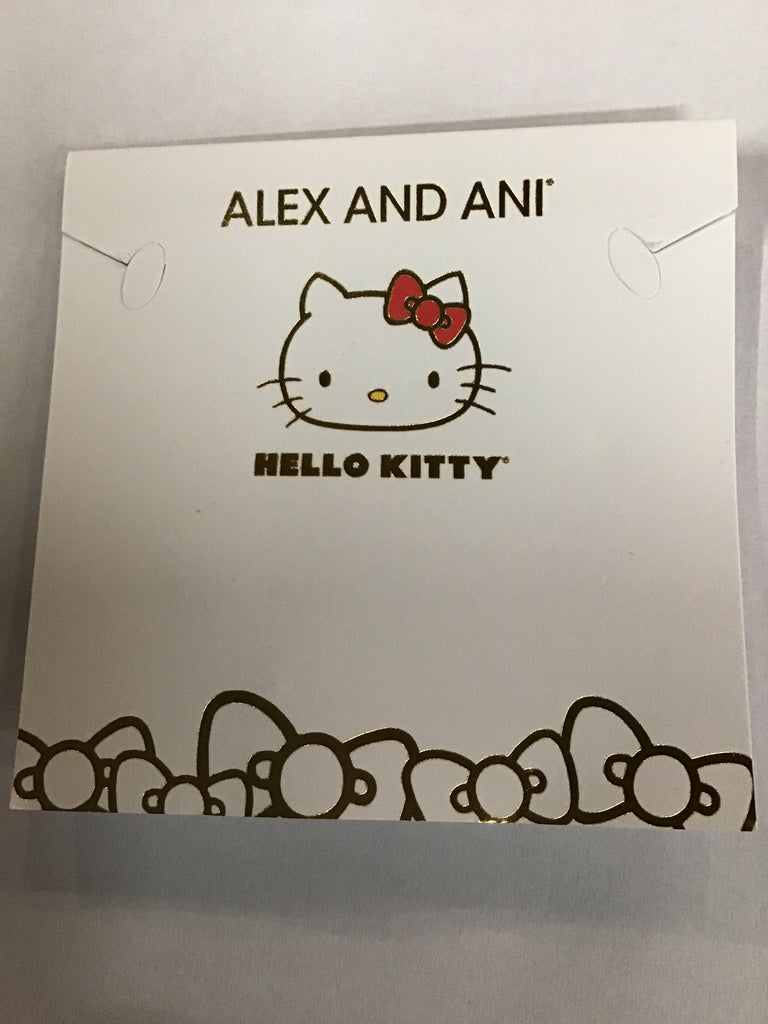 Alex and Ani Hello Kitty Duo Charm Bangle Bracelet Shiny Rose Gold One Size