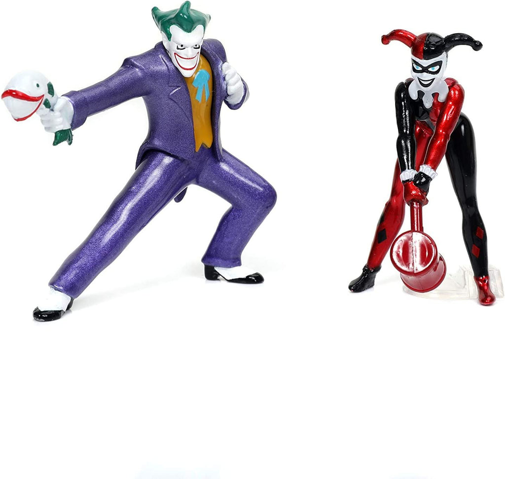 Jada Toys DC Comics Batman The Animated Series Diorama Scene 2.75" 4-Pack Die-cast Collectible Figurines, Toys for Kids and Adults