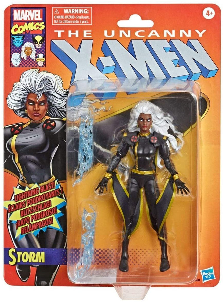Marvel Retro Fan Figure Collection Storm X-Men Action Figure, (Pack of 1), 6" Scale, Black