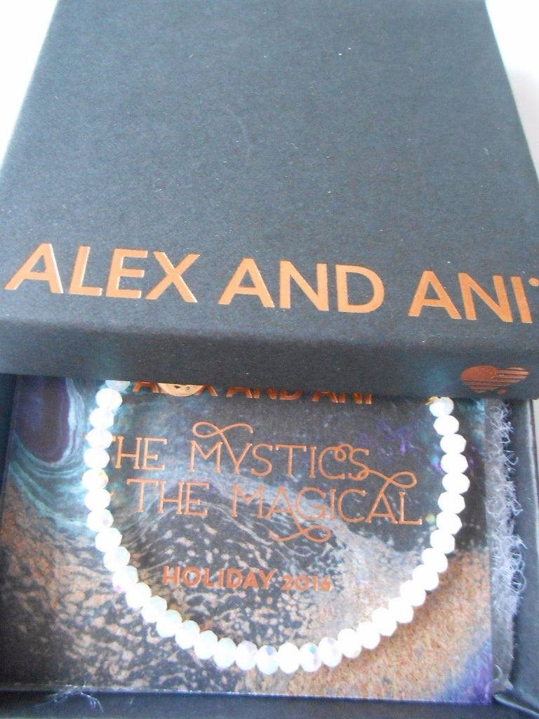 Alex and Ani Brilliance Bead Crescent Moon Blush/Shinny Bracelet